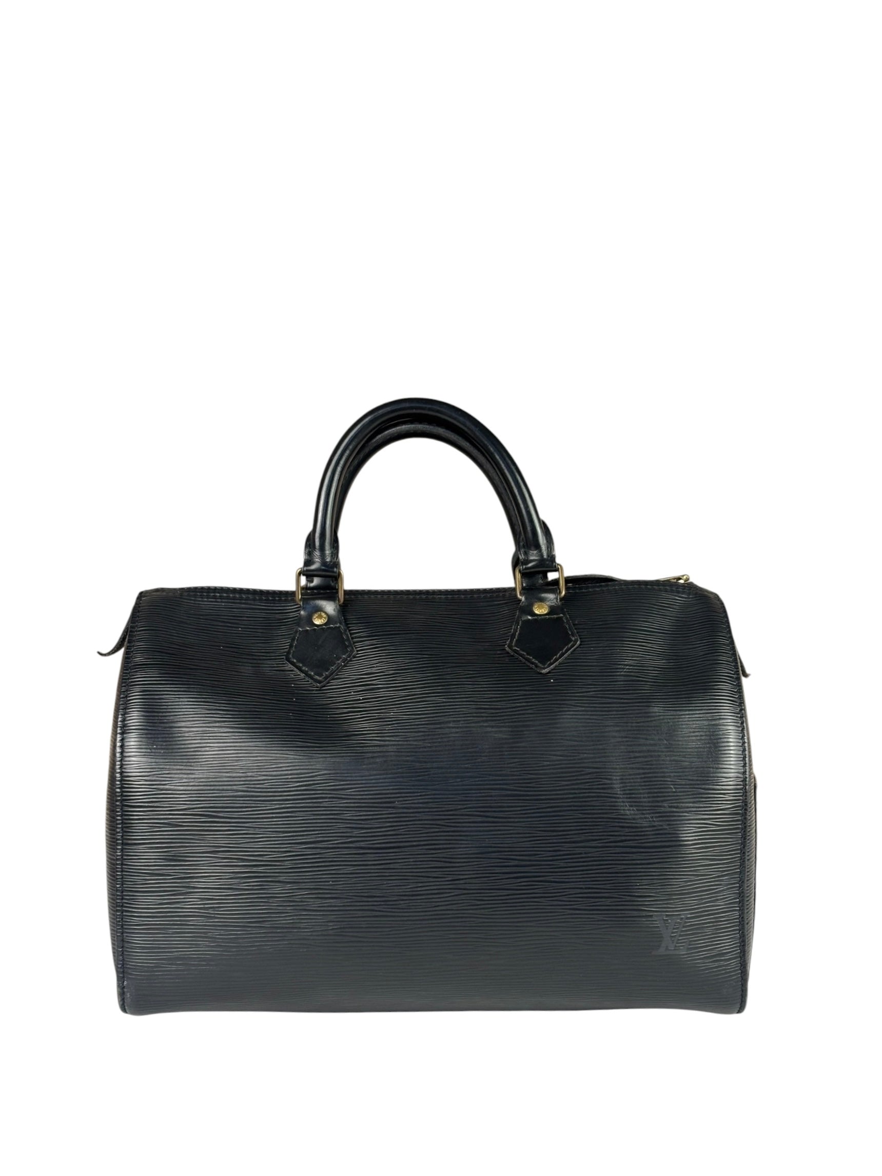 Louis Vuitton Black Epi Speedy 30