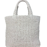 Prada Pink Raffia Woven Crochet Logo Tote Bag
