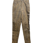 Fendi Vintage Leopard Print Straight Leg Jeans