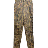Fendi Vintage Leopard Print Straight Leg Jeans