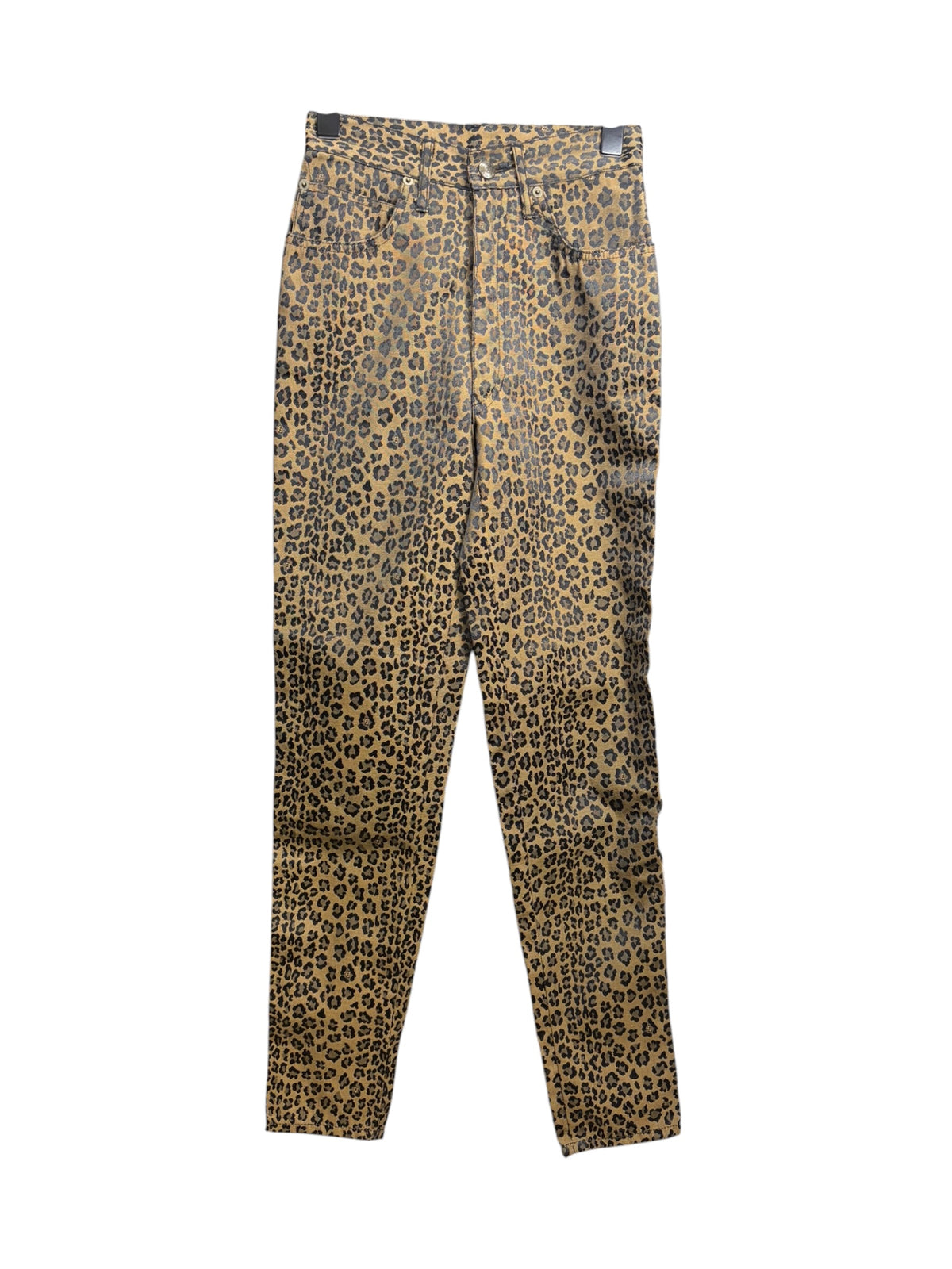 Fendi Vintage Leopard Print Straight Leg Jeans