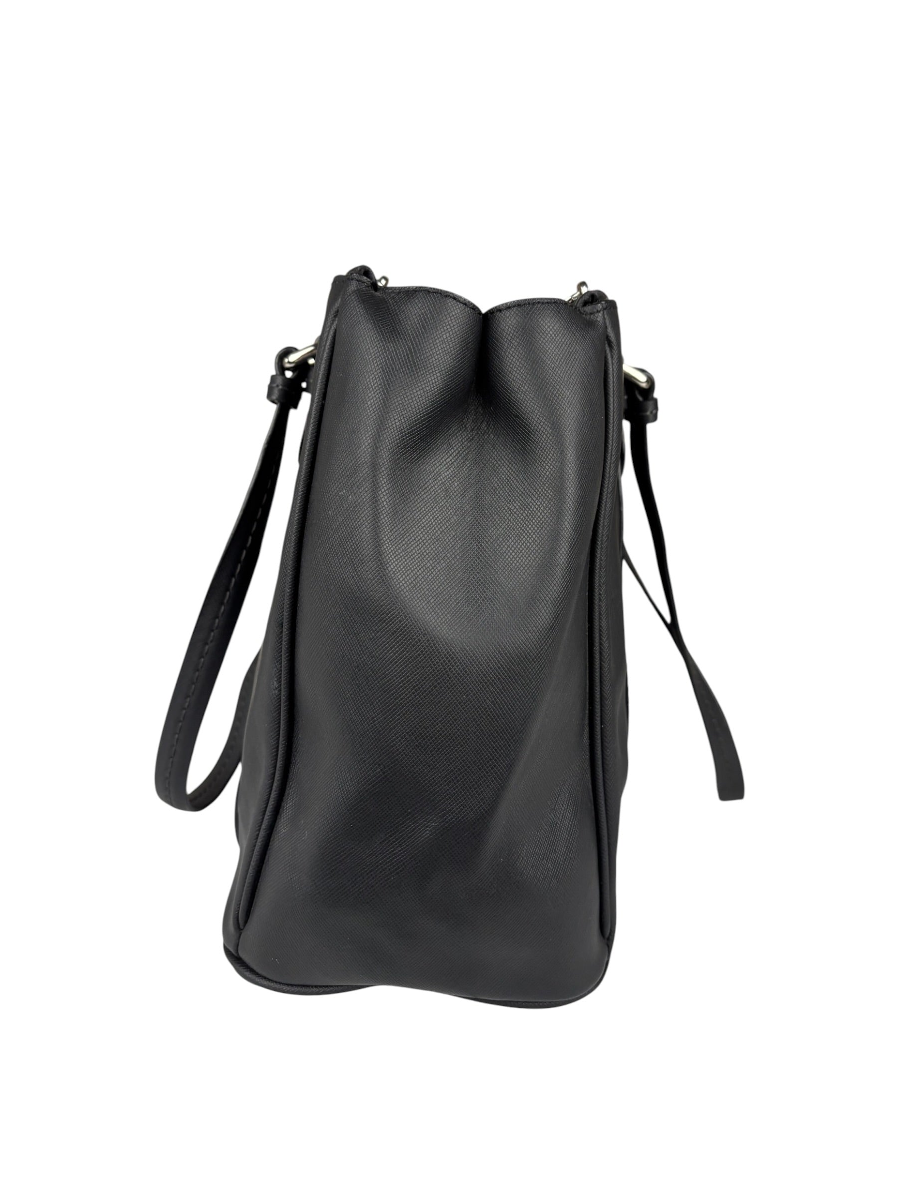 Coach Vintage Black Peyton Leather Jordan Double Zip Shoulder Bag