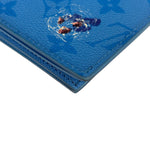 Louis Vuttion Pool Blue Monogram Passport Cover