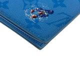 Louis Vuttion Pool Blue Monogram Passport Cover