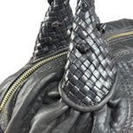 Fendi Vintage Black Leather Spy Hobo Bag