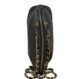 Chanel Vintage Black Leather Shoulder Bag
