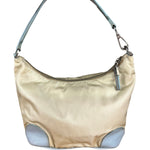 Prada Vintage Nylon Blue Leather Pochette