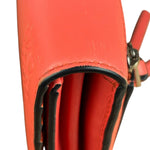 Loewe Red/Pink Leather Trifold Long Wallet