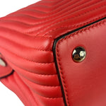 Fendi Vintage Red Calfskin Potcom Click Small Shoulder Bag