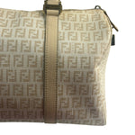 Fendi Vintage Beige Zucca Mini Boston Bag