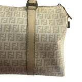 Fendi Vintage Beige Zucca Mini Boston Bag