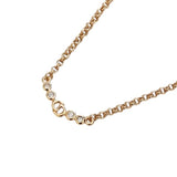 Christian Dior CD Crystal Rhinestone Gold Tone Necklace