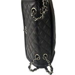 Chanel Black Quilted Leather Geometric Chain Flap Bag 2014