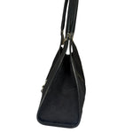 Gucci Black Leather Trim GG Bardot Jackie Medium Hobo Bag