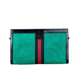 Gucci Suede Web Ophidia Chain Shoulder Bag