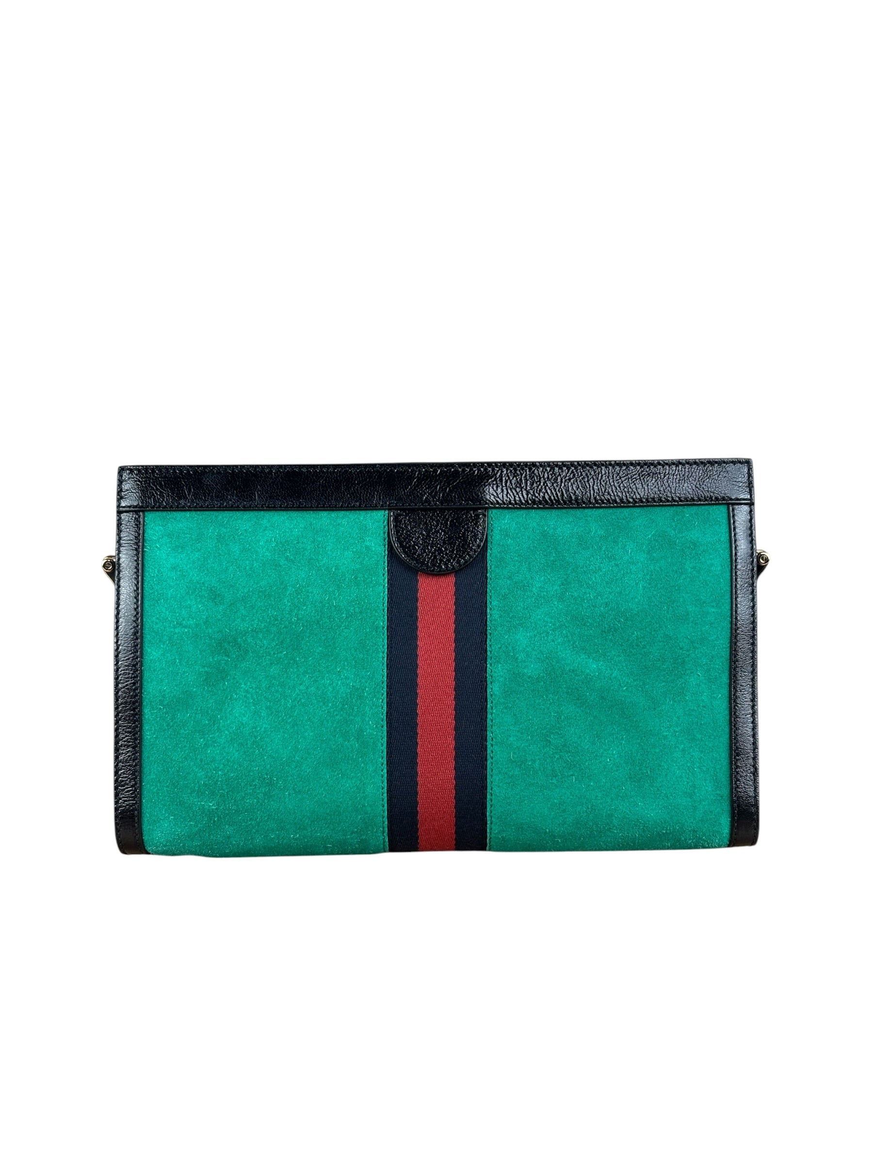 Gucci Suede Web Ophidia Chain Shoulder Bag