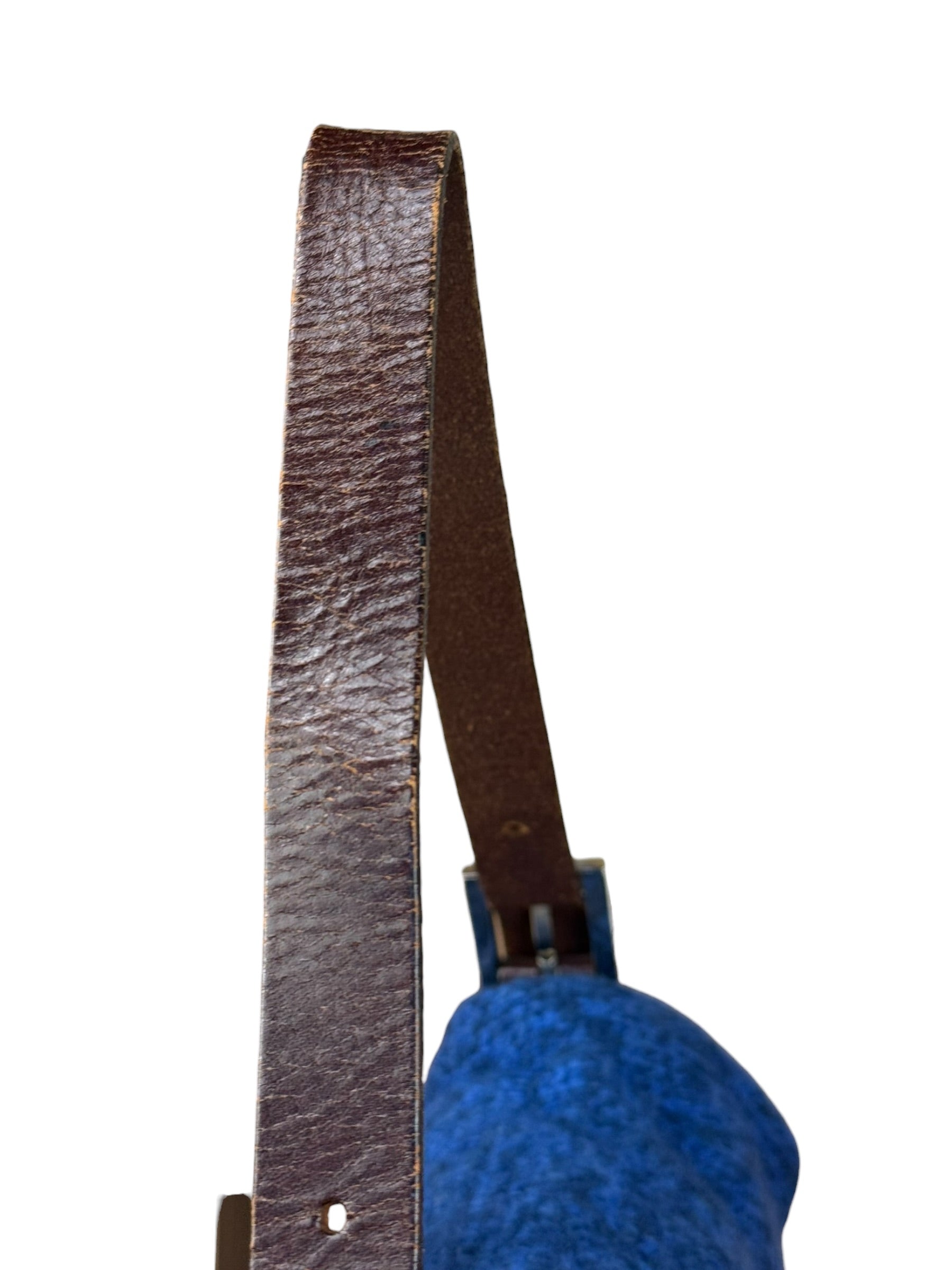 Fendi Vintage Blue Cashmere Baguette