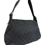 Gucci GG Vintage Black Horsebit Flap Shoulder Bag