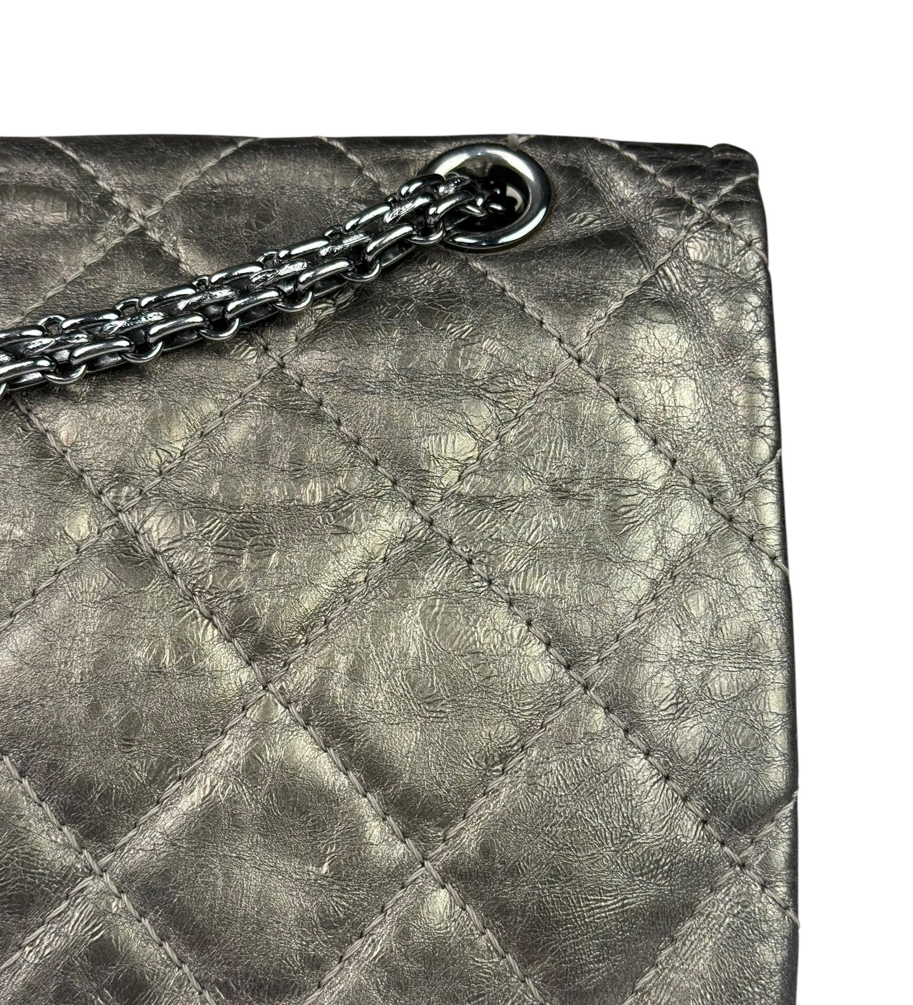 Chanel Metallic Quilted 2.55 Reissue Large Double Flap Bag '06-'08