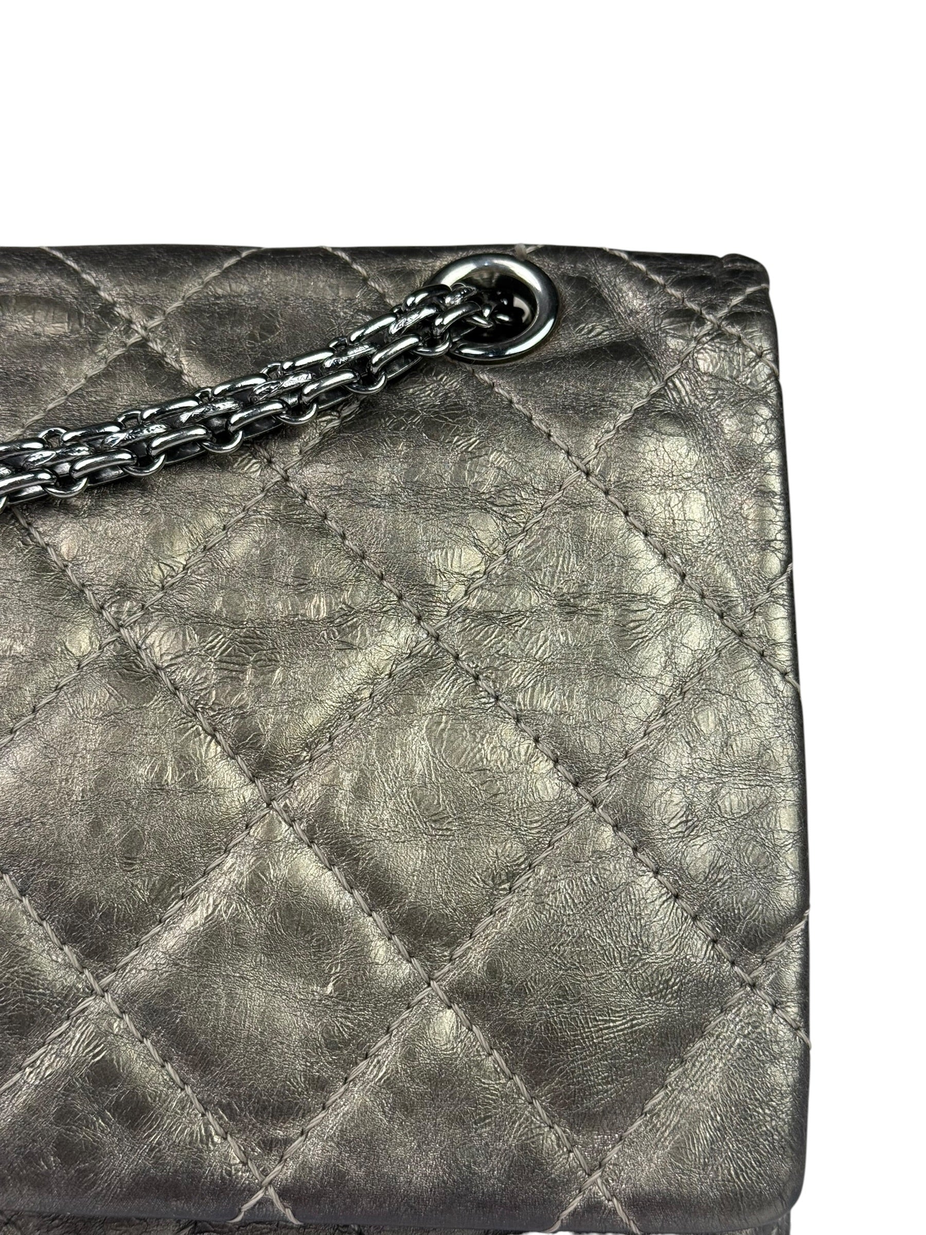 Chanel Metallic Quilted 2.55 Reissue Large Double Flap Bag '06-'08