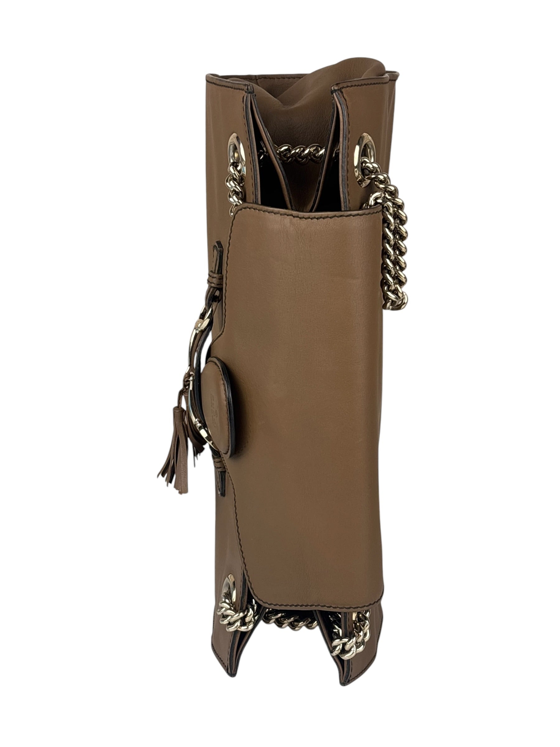 Gucci Beige Leather Emily Shoulder Bag