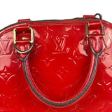 Louis Vuitton Red Vernis Alma BB Handbag