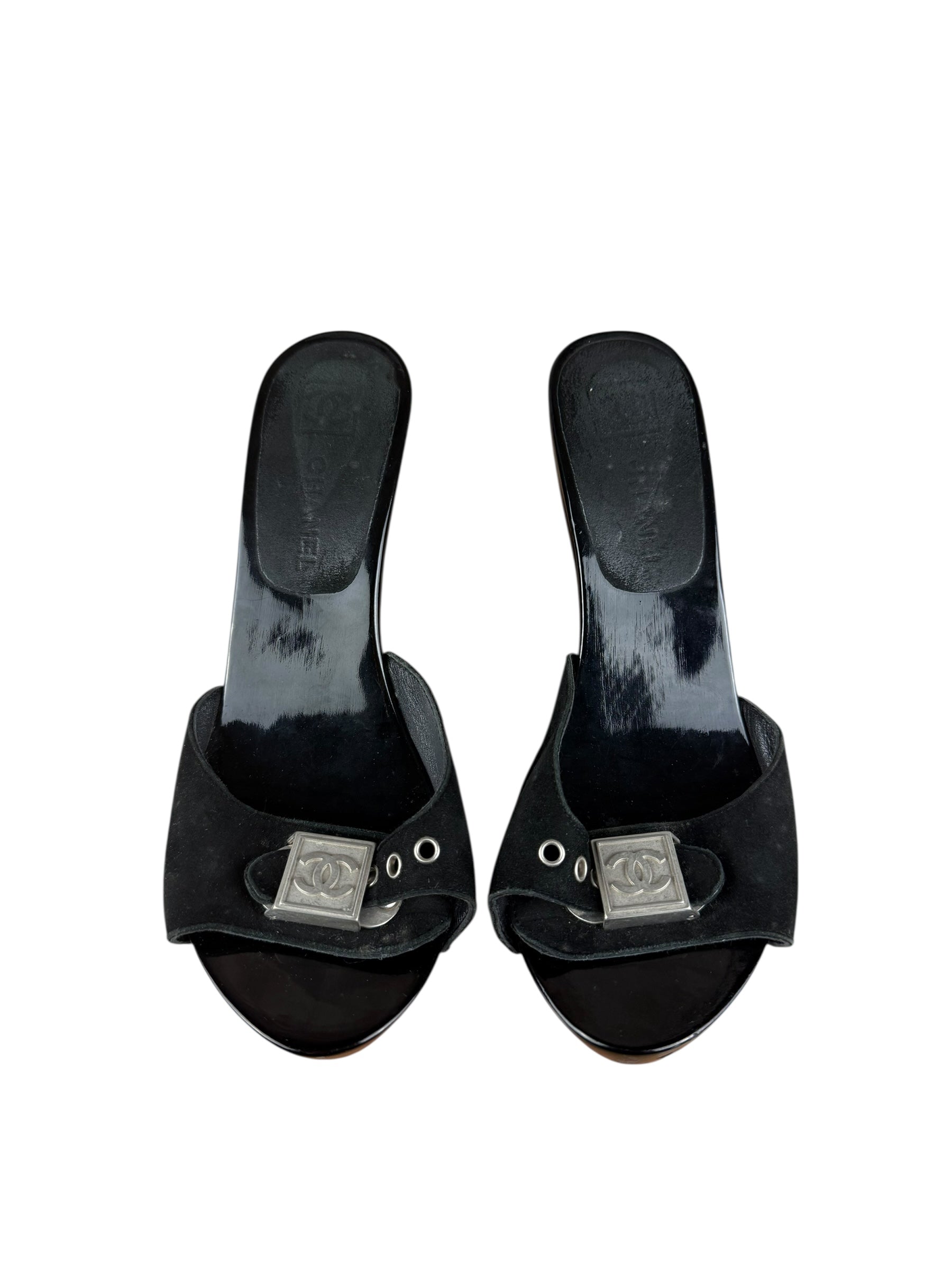 Chanel Y2K Logo Studded Heels