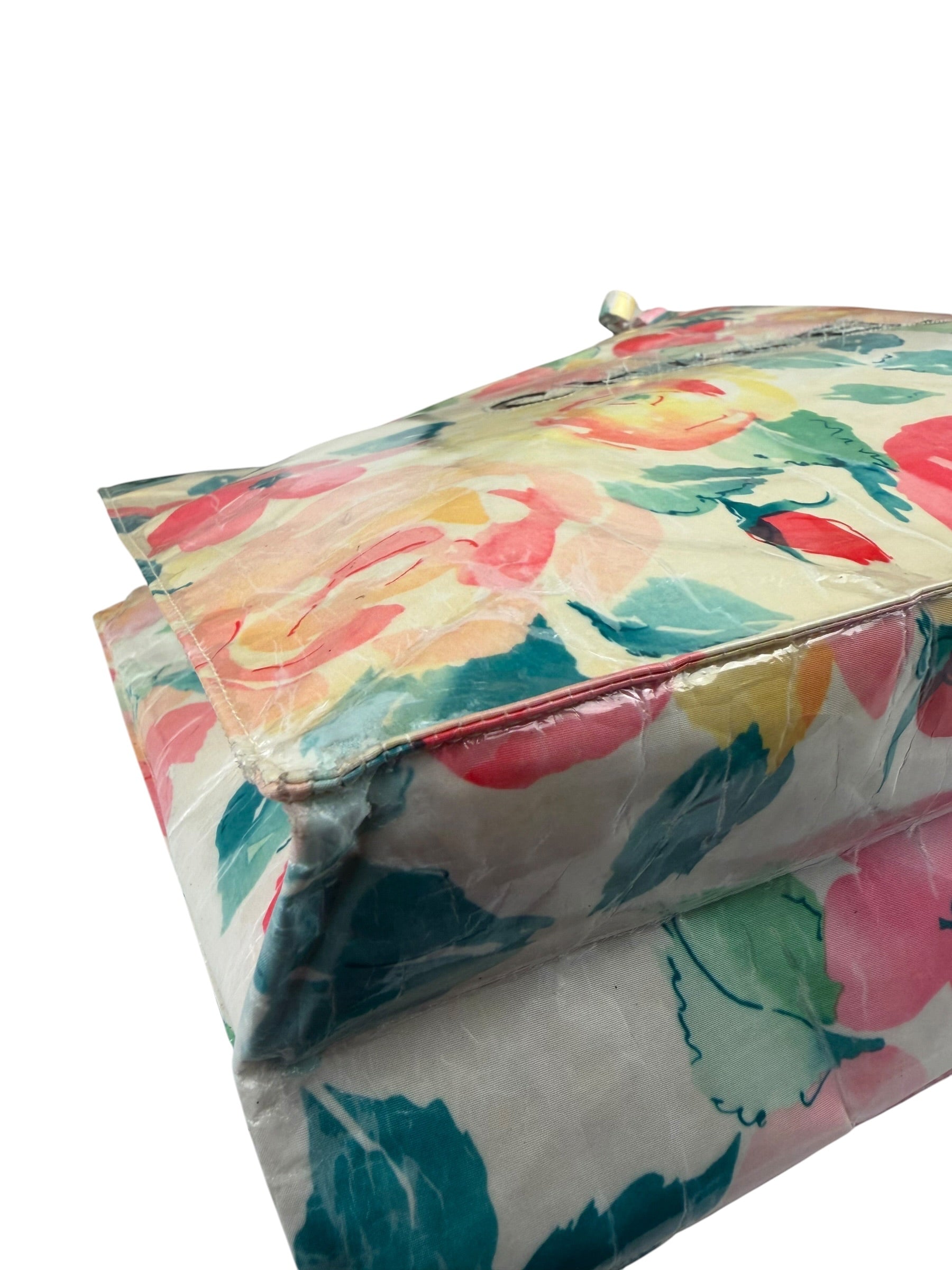 Chanel Floral Print CC Vinyl Tote 1994