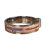 Hermes Palladium Plated Charniere Enamel Bangle PM