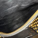 Miu Miu Leather Rings Red Biker Tote