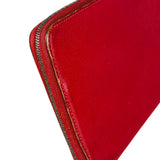 Hermes Rouge Epsom Leather Vintage Organizer Wallet