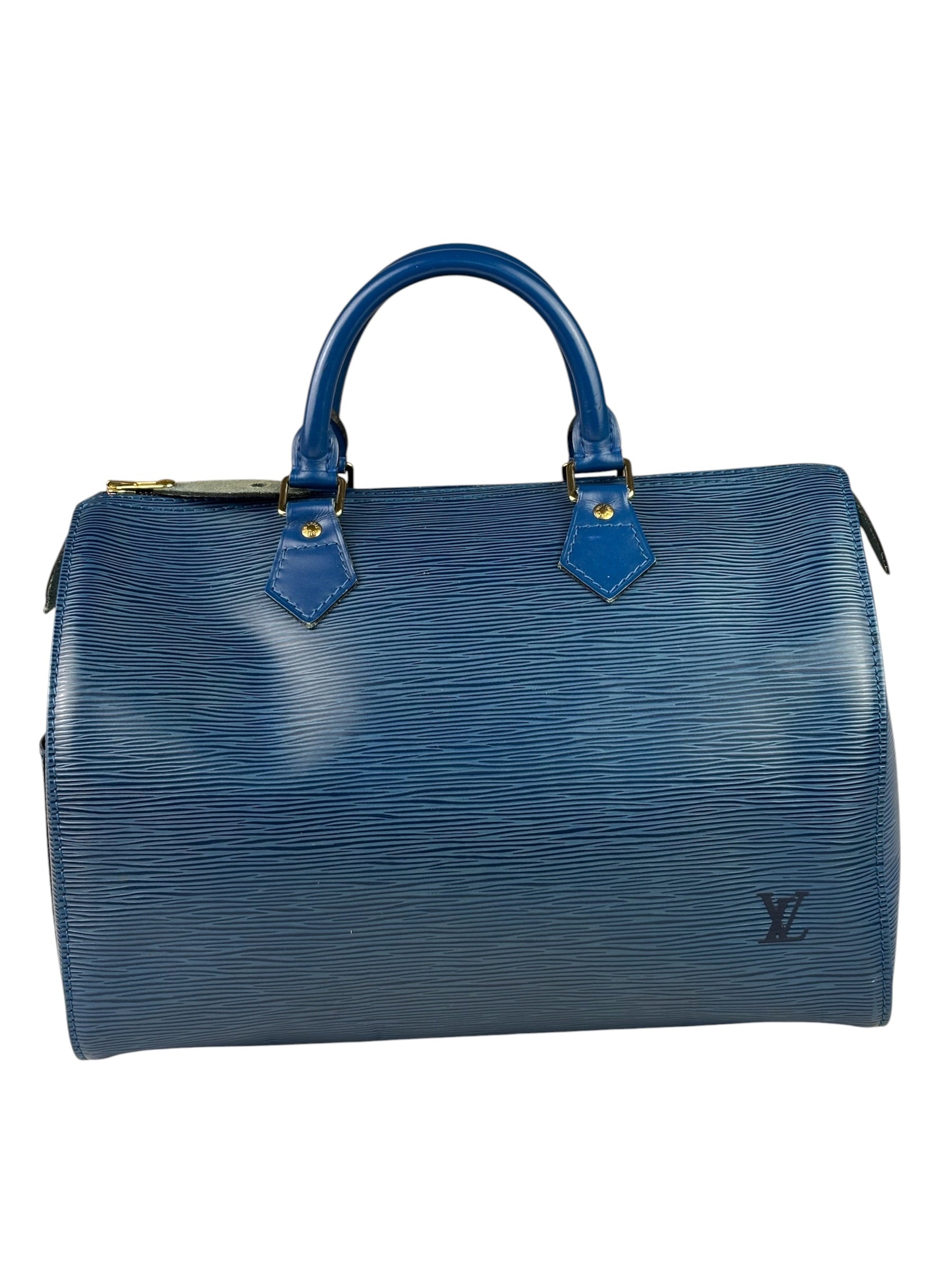 Louis Vuitton Blue Epi Leather Speedy 30