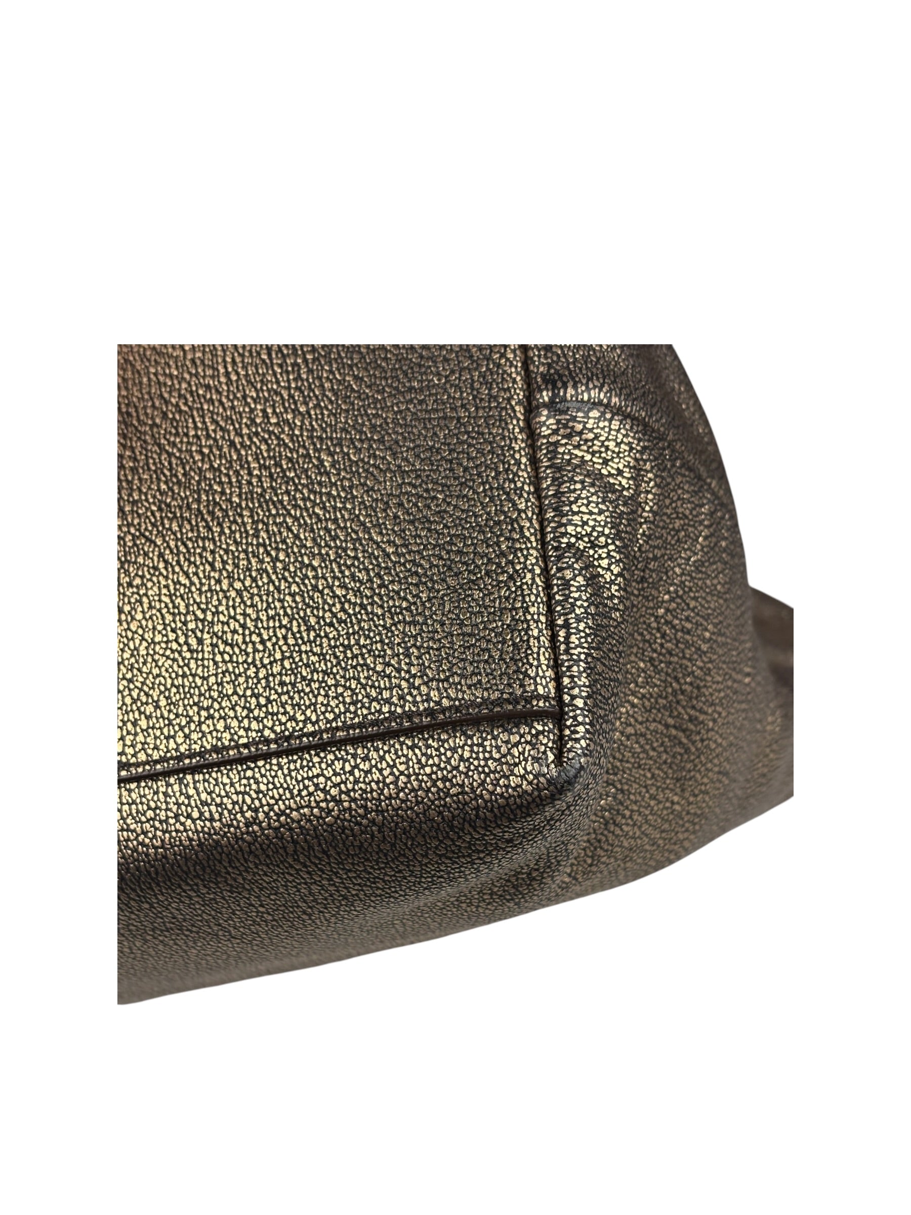 Coach Metallic Bronze Leather Chicago Ellis Tote Bag