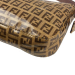 Fendi Brown PVC Zucca Baguette