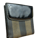 Fendi Vintage Striped Pequin Wallet