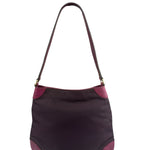 Gucci Vintage Purple Canvas Shoulder/Hobo Bag