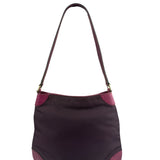 Gucci Vintage Purple Canvas Shoulder/Hobo Bag