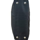 Prada Black Tessuto Nylon Leather Trim Hand Bag