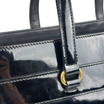 Gucci Vintage Black Patent Leather Tote