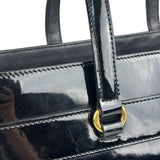Gucci Vintage Black Patent Leather Tote
