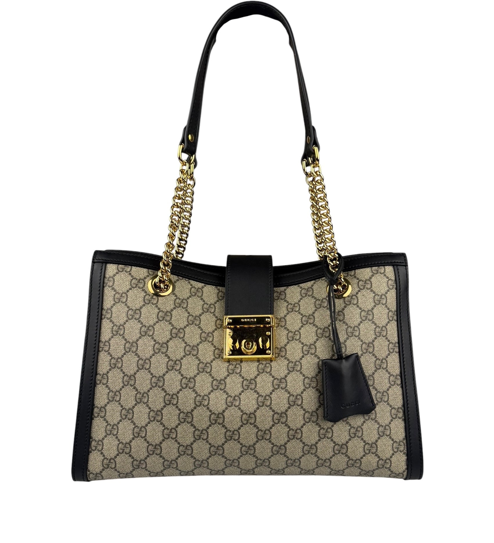 Gucci GG Supreme Padlock Medium Tote