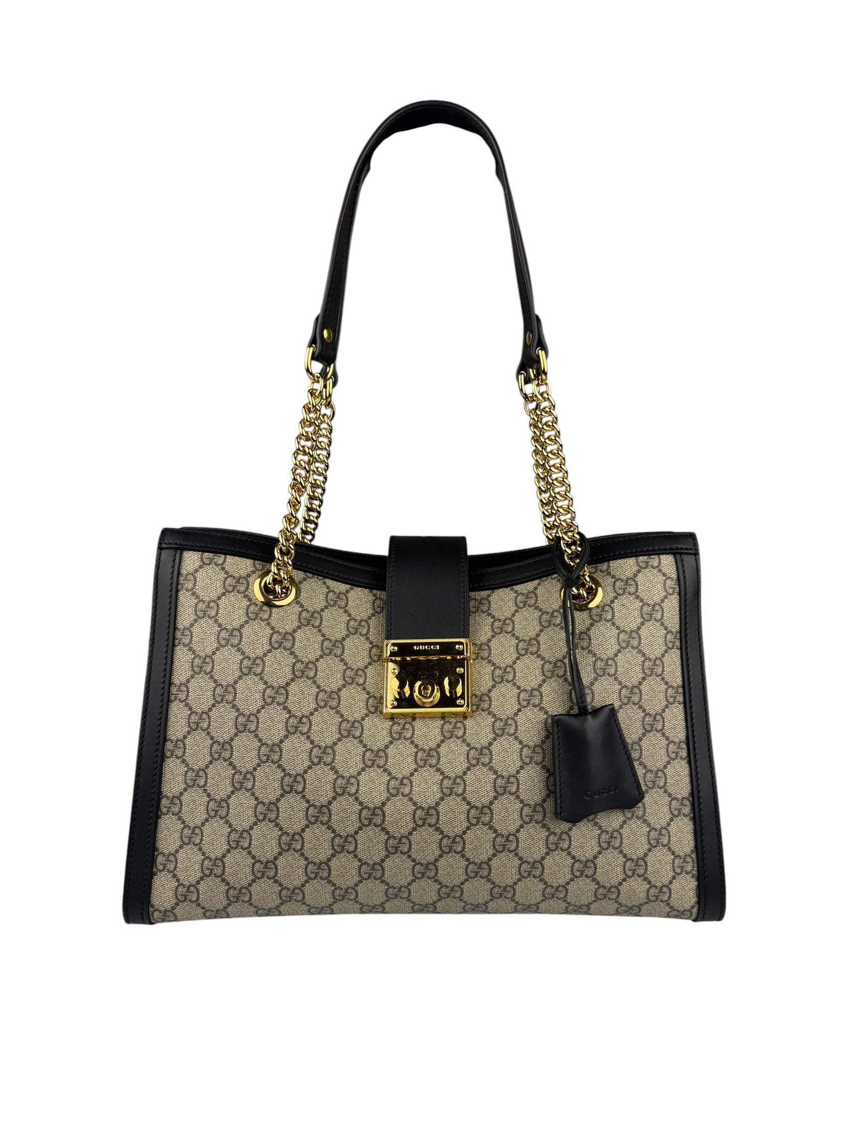 Gucci GG Supreme Padlock Medium Tote