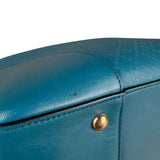 Gucci Diamante Bright Blue Leather Top Handle Bag
