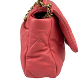 Chanel Pink Quilted Lambskin Flap Bag 2020