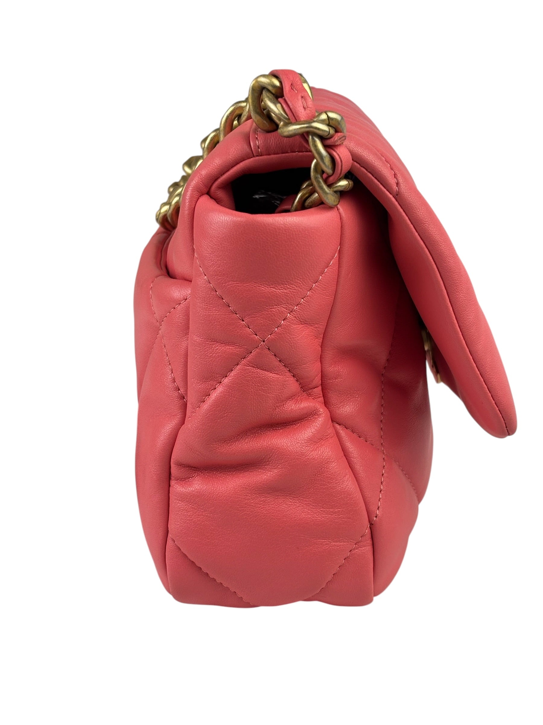 Chanel Pink Quilted Lambskin Flap Bag 2020