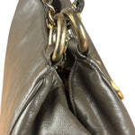 Chanel CC Grey Leather Chain Hobo Bag '89-'91