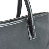 Gucci Vintage Black Nylon Leather Trim Tote Bag