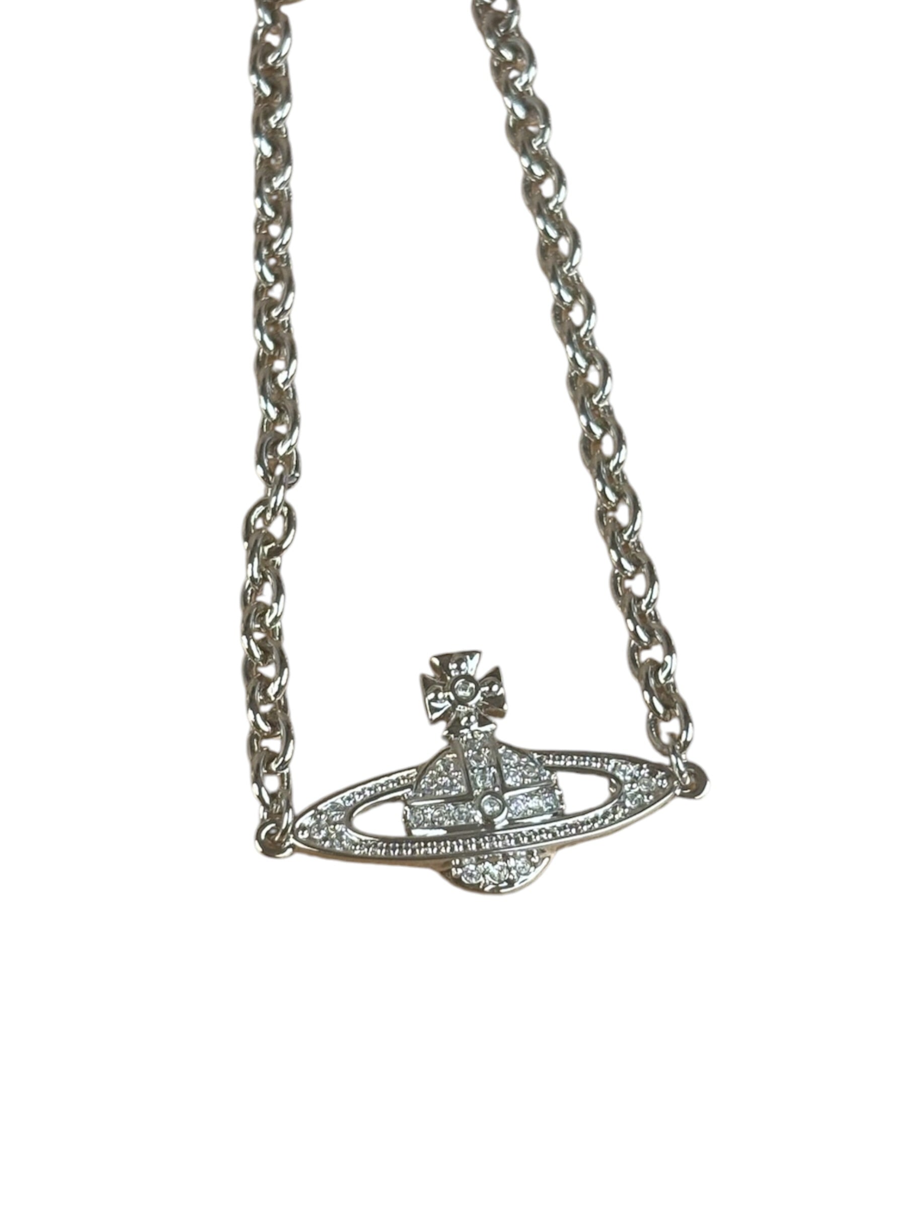 Vivienne Westwood Sliver Toned Bas Relief Bracelet