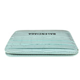 Balenciaga Leather Crocodile Cash Cardholder