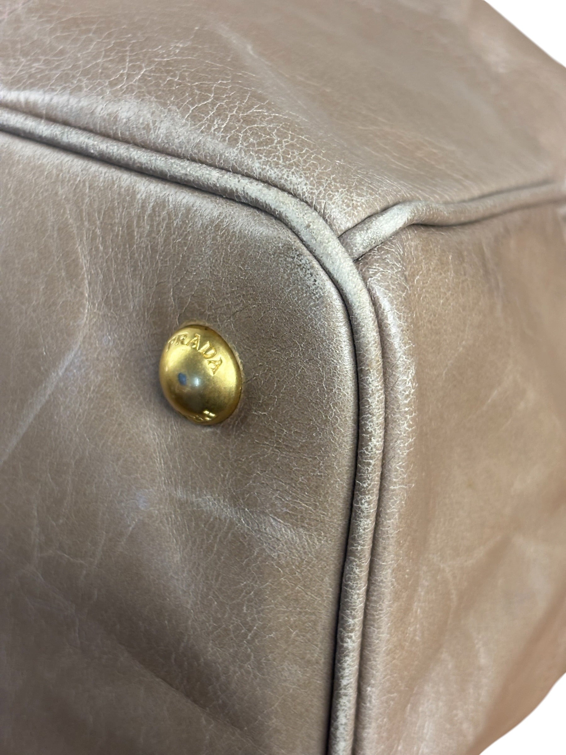 Prada Vitello Shine 2Way Tote Bag
